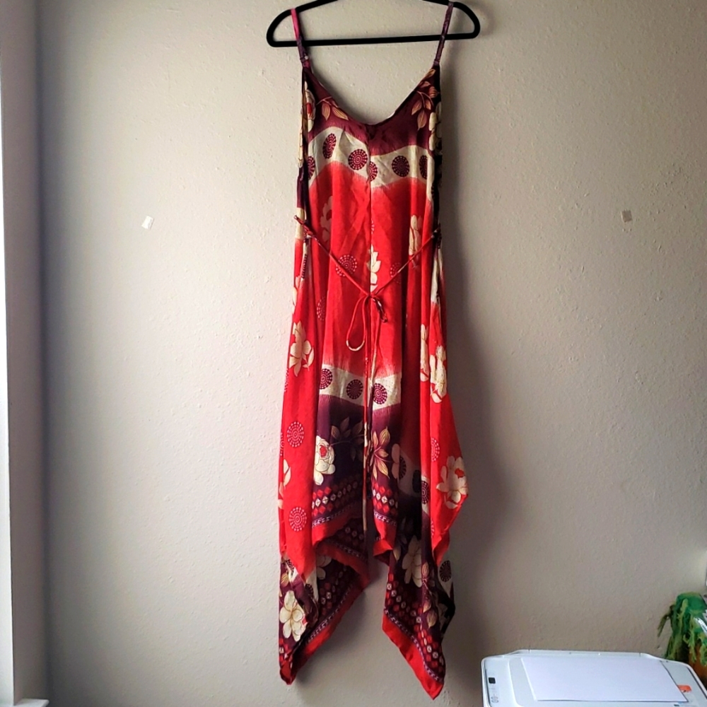 VINTAGE Sari Silk Palazzo Jumper